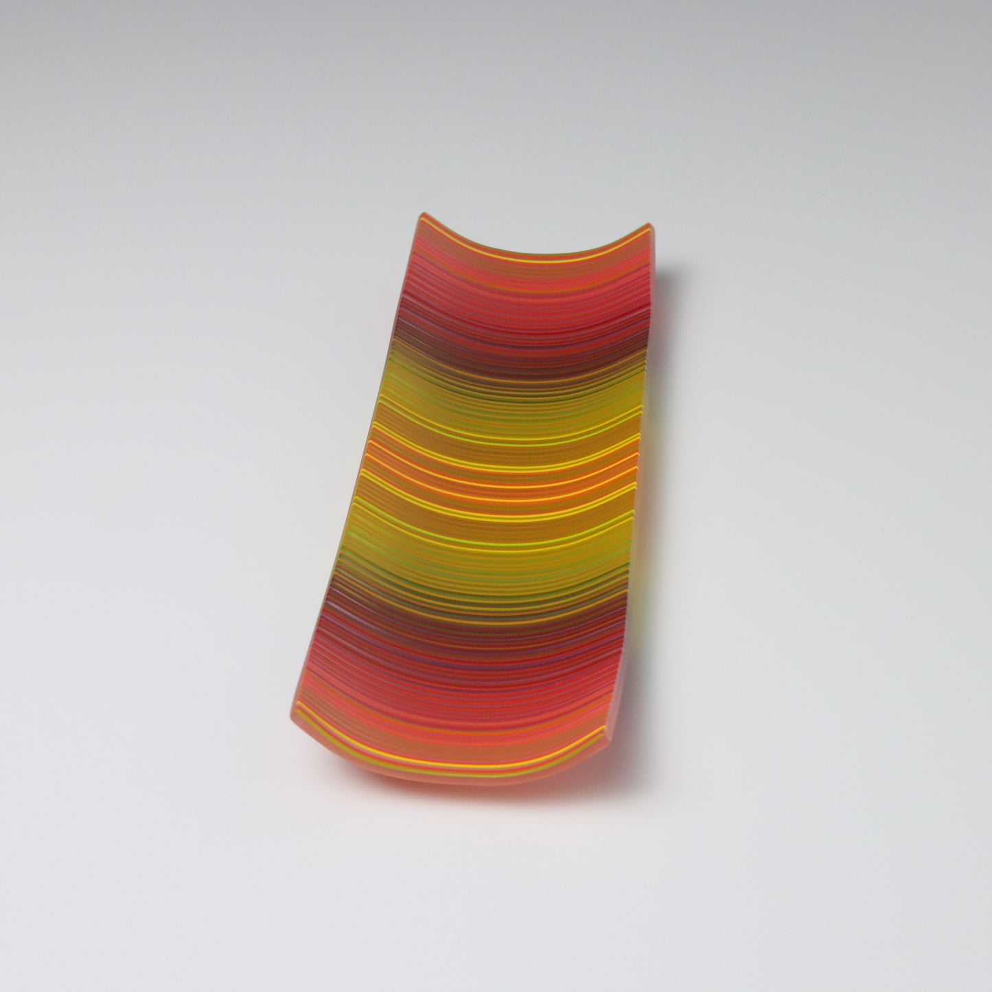 SX6 | Rectangular Shaped ColourWave Glass Plate | Red, Green and Yellow