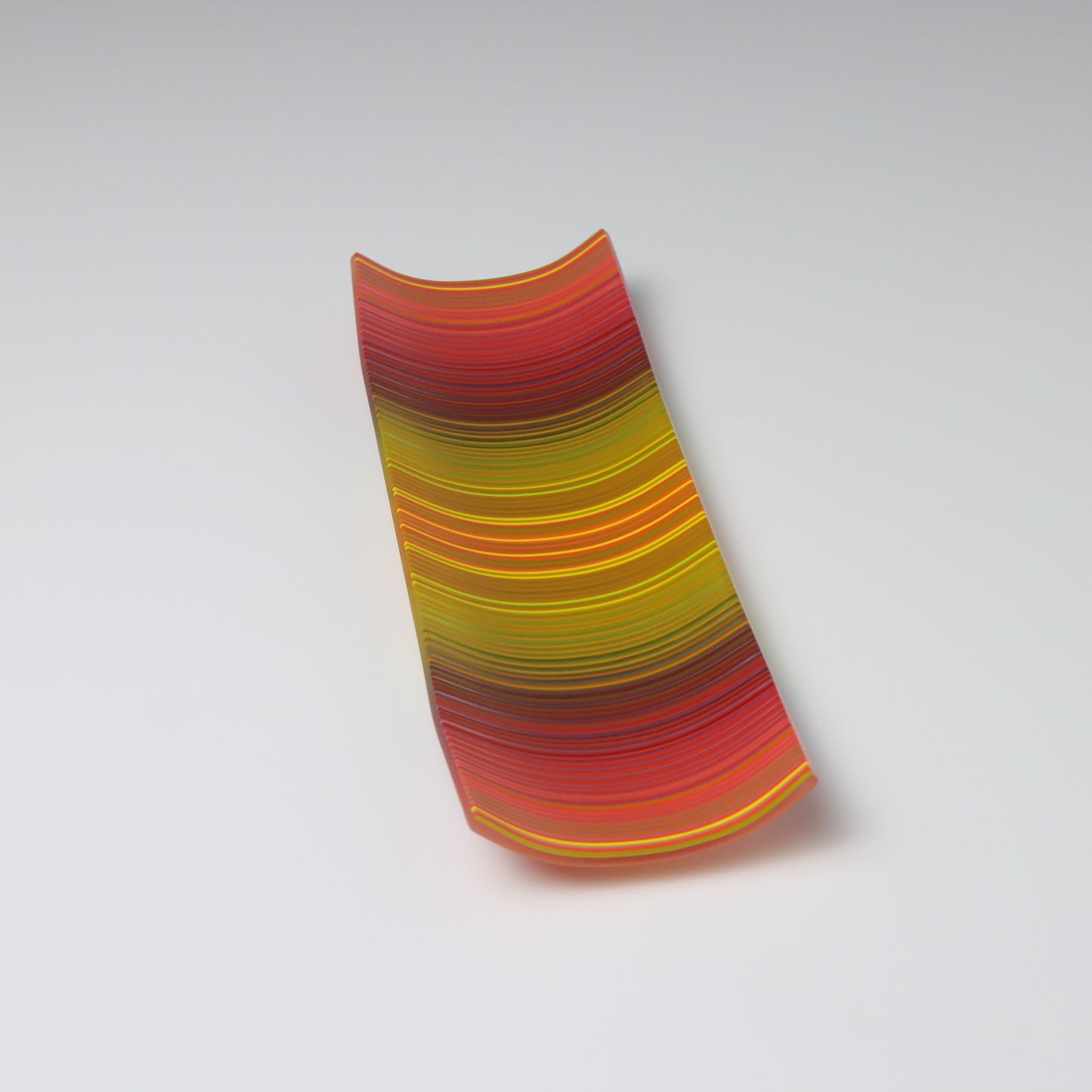 SX6 | Rectangular Shaped ColourWave Glass Plate | Red, Green and Yellow
